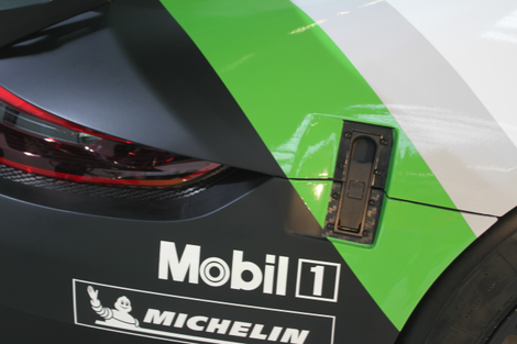 Carbon fiber bits everywhere, plus easy-to-use latches that make body panel replacement a breeze.